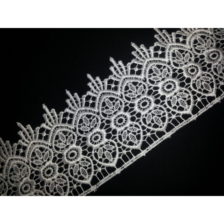 Broad Embroidered Tericot/polyester Lace LC002 (per meter price)