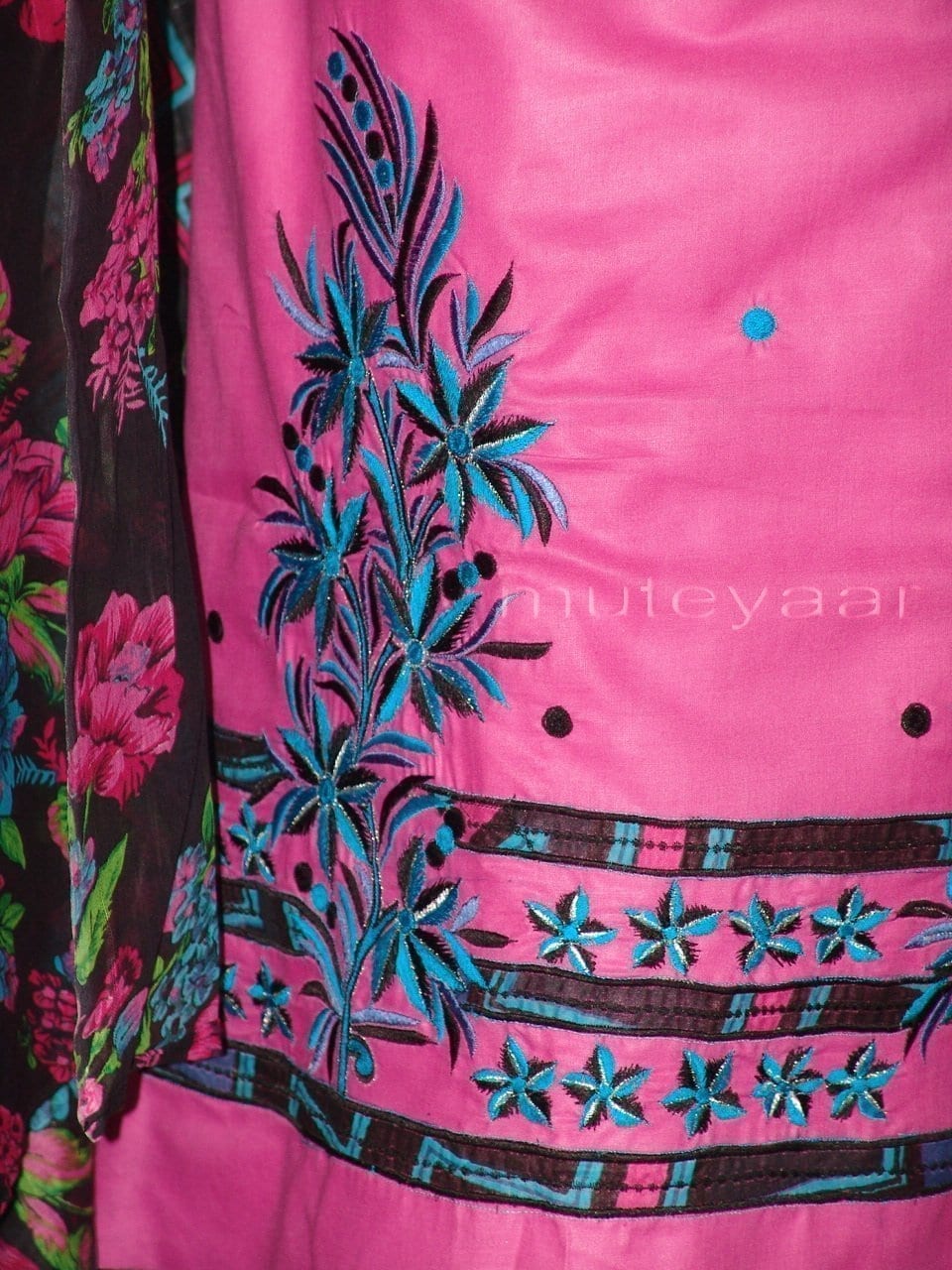 Pure Cotton FULL Patiala Salwar embr Suit Cotton Dupatta RM197 ...
