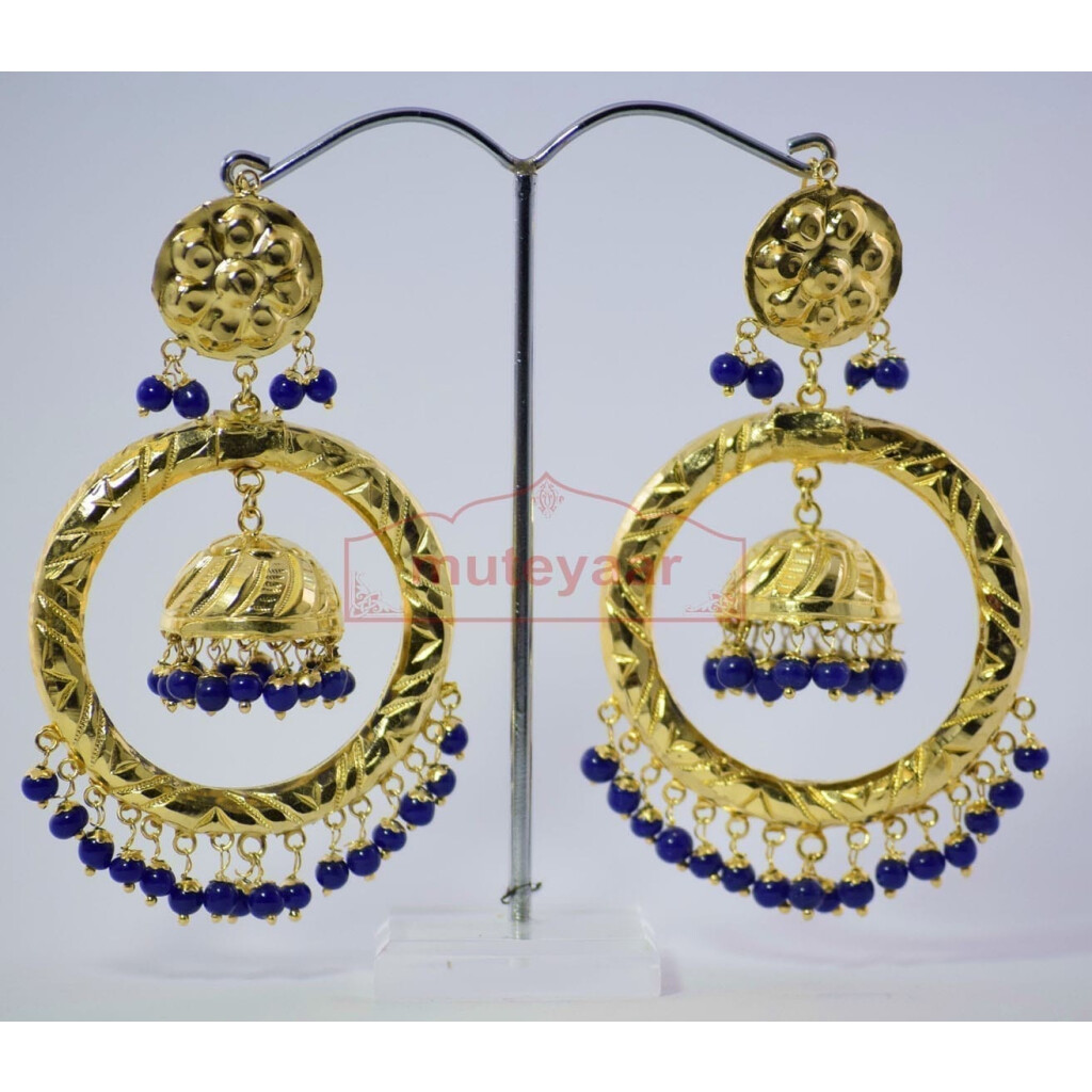 Gold Plated Hasli Necklace Set Traditional Punjabi Jewellery J0252