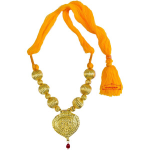 Golden Kaintha Necklace for Bhangra Giddha | Costume Jewelry – big