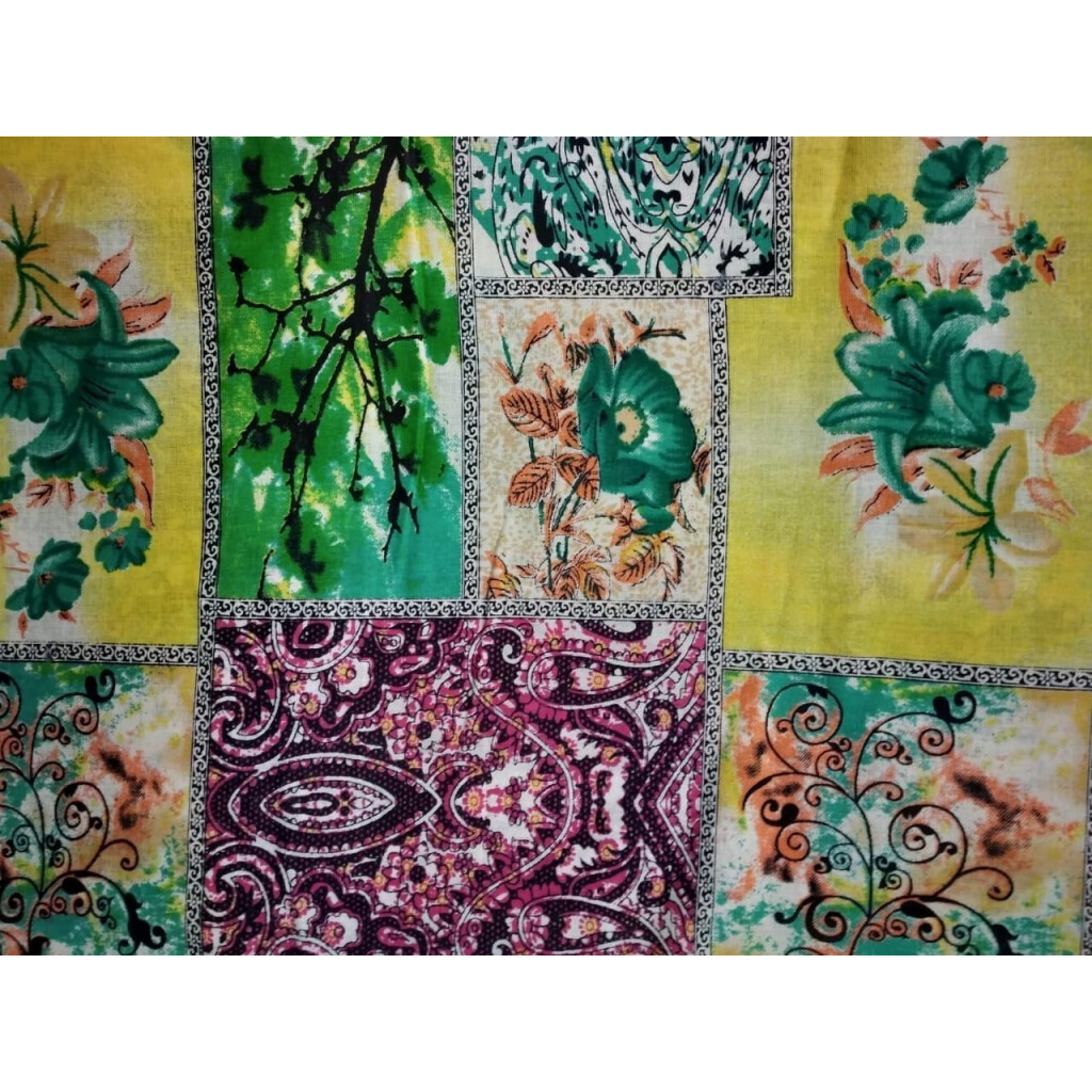Multicolour Printed Glazed Cotton Fabric for Multipurpose use GC010 ...