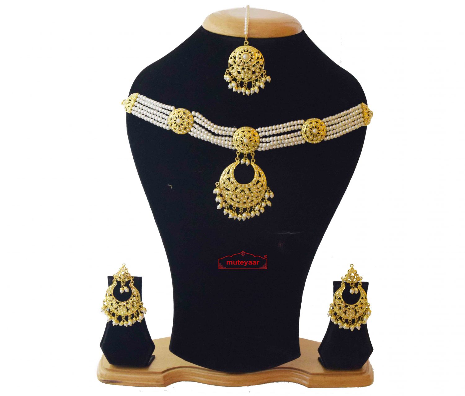 Jadau necklace store with price