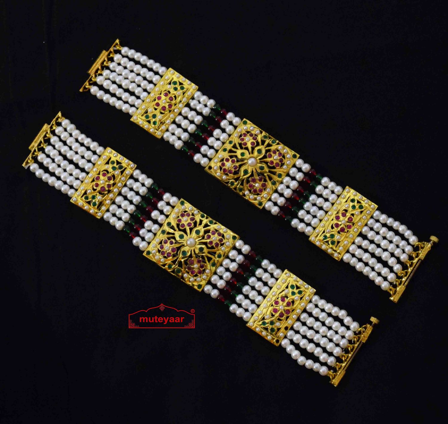 Polki Jadau Bracelet - Xia Jewels