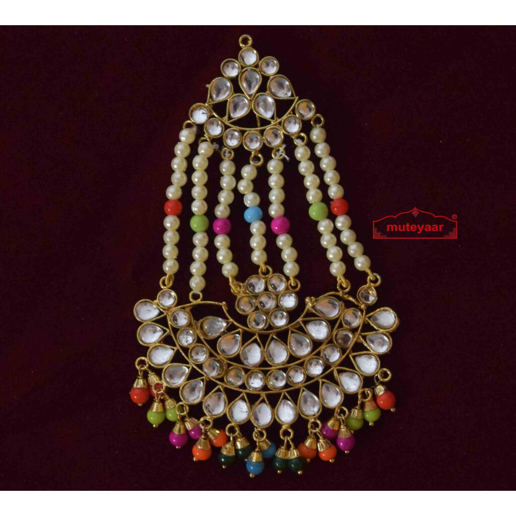 Kundan Jewellery Kundan Tikka Earrings Set